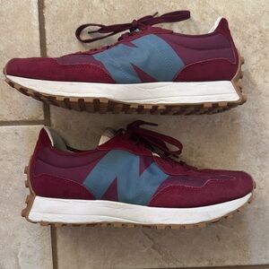 New Balance Burgundy and Blue Sneakers